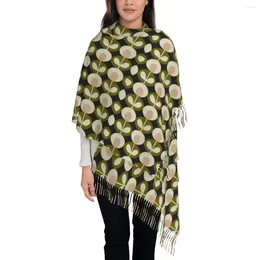 Scarves Orla Kiely Britain Scarf For Women Winter Fall Pashmina Shawls And Wrap Simplicity Linear Stem Long Shawl Ladies