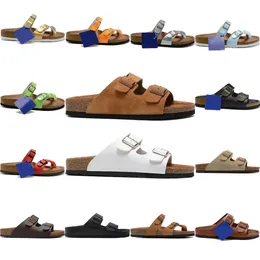 Arizona Mikrofiber Terlik Birks Birkens Tok Sandalet Erkek Tasarımcı Ayakkabı Beyaz Siyah Kahverengi Birko Flor Tapma Flip Flops Hombres Plajı Kapalı Cork Düz Kaydırıcılar