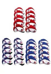 Altri prodotti per il golf OOTDTY Set da 10 pezzi Set di custodie protettive per mazze in neoprene sportivo portatile Set di custodie protettive in ferro Vintage Protecto3549902