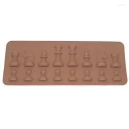 Formy do pieczenia 1PC Forma DIY Lodowe ciasto cukru silikonowy szachy w kształcie szachowni akcesoria kuchenne czekoladowe formy 20,5 8,8 cm