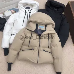 Femmes Down Parkas Down Vestes Femmes Puff À Capuchon Designer Parkas Hommes Femmes Zipper Manteau Chaud Sweatshirts Couples Manteaux Lettre Hiver Outwear Noir tra J231109