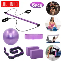 Bandas de resistência Yoga Exerciser Pull Corda Treino de ginástica portátil Pilates Bar Ball Ball Block Brick Fitness Equipment