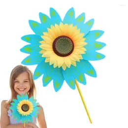 庭の装飾ヒマワリのピンホイール28cm風スピニング小さな多機能3D構造装飾的な明るい色の子供のおもちゃ