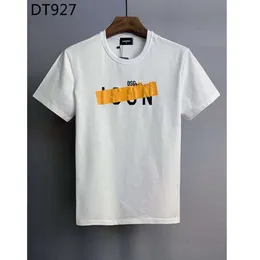 DSQ ICON 2022SS Новая мужская дизайнерская футболка Dsquared2ﾠПарижская мода Футболки Dsquare Летняя футболка с узором DSQ2 Мужское качество D2 s09