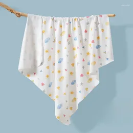 Cobertores nascidos puro algodão fino lenço cobertor macio e respirável infantil envoltório pano bebê swaddling no verão