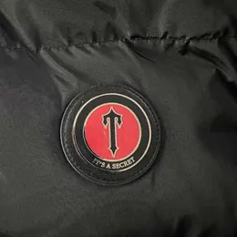 Kadınlar Erkekler Trapstar Ceket Downs Hoodie Mektup Nakış Parlak Siyah Irongate Parkas Çıkarılabilir Kaput En Kalite Kış Termal KHQT R4D4