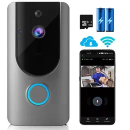 1080p Video Doorbell Camera Pro, Outdoor 2.4 GHz WiFi Doorbell Camera, med 32G TFCard, PIR Motion Detect, 2way Audio,