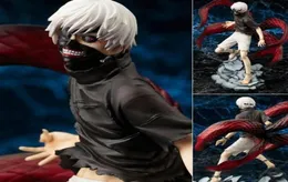 Maschere per feste horror Tokyo Ghoul Kaneki Ken Maschera Maschere con cerniera regolabile Halloween Natale PU Pelle Maschera anime COS puntelli nero g1532869