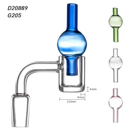 Fumar Auto Spinner Full Weld Quartz Banger Chamber 20OD Beveled Edge Smoke Nails com bola de base de vidro Terp Slurper Set para vidro Bongs Dab Rigs Pipes