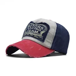 2023 fashion explosion models denim washed baseball cap MOTO hip hop hat casual caps