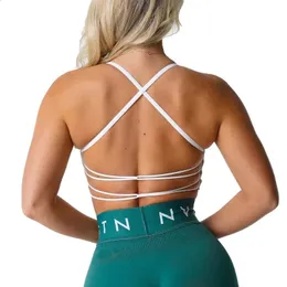 Yoga outfit nvgtn oövervinnlig sömlös Bra spandex kvinna fitness elastisk andningsbar bröstförbättring fritidsunderkläder 231109