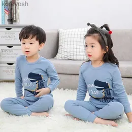 Pijamalar Çocuk Boy Pijamalar 3-14 yıl kış uzunluğunda kollu pijama takım elbise bebek kıyafetleri yürümeye başlayan çocuk pamuklu pijama çocukları uyku pijamasl231109