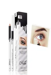 Morbido 12 pezzi Matita eyeliner bianca Baco da seta Illuminante Evidenzia Eyeliner impermeabile Menow Trucco delicato per occhi sensibili3786763