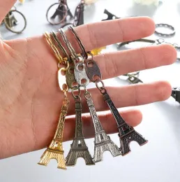 500st/Lot Fashion Classic French France Souvenir Paris 3D Eiffel Tower Keychain Keyring Key Chain Ring Free Shipping Party Favor