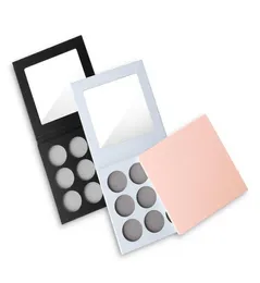 Caixa de paleta de sombra vazia com buraco de 36mm, nenhuma marca aceita logotipo personalizado, paletas de sombras para olhos DIY vem sem pó5126458