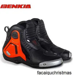 Motorcycle Cycling Boots Authentic BENKIA Footwear BENKIA Cycling Boots Motorcycles Cycling Shoes Rally Offroad Racing Shoes Anti Slip Anti Drop and Anti Fric HBYG