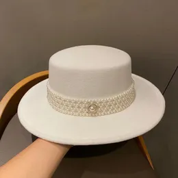 Hüte mit breiter Krempe Fischerhüte für Frauen Luxus 2023 Domo Hut Fedora Hochzeitszeremonie Designer Fascinator elegante Herrenkappe 230408