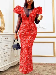 Повседневные платья Женское длинное вечернее платье с принтом Красное, черное кружевное лоскутное платье с круглым вырезом Прозрачное винтажное элегантное платье для празднования в стиле ретро