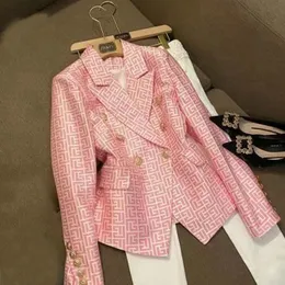 Womens Suits designer Blazers jackets Tide Brand Retro Fashion Presbyopic Maze Series Suit Jacket Lion Slim Plus Size luxury designer woman jacket