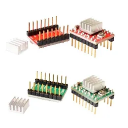 دوائر متكاملة 50pcs reprap stepper driver a4988 stipper motor driver 50pcs inche Heat Aopff