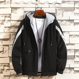 Męskie Parkas Autumn Mash Man Men Casual Streetwear Kurtka z kapturem Man Wodoodporne ubrania męskie płaszcz wiatrówki płaszcz męski Owewear Onwear 231108