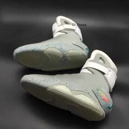 Basketball Shoes Mags Boots 'S Led Glow In The Dark Lighting Grey Marty Mcflys Air Mag Back To The Future Marty Mcfly Siz