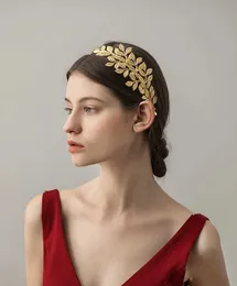 Wedding Hair Jewelry Bridal Hair Comb grecki rzymski barokowa bogini Olive liść gałąź gałąź głowa pałąk korona na nakrycie głowy pałąk ślub biżuteria p230408