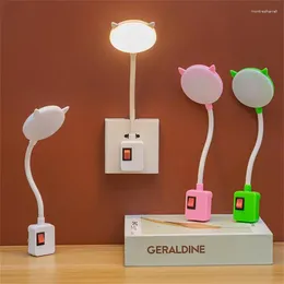 Tischlampen Lampe Haushaltswerkzeuge LED warmes Licht / weißes Licht Sparen Energie Beleuchtungswerkzeug USB-Lesung mit Schalter Zwei / drei Stecker