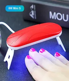 Mini lámpara de uñas SUN UV, secador de esmalte de 6W, máquina de acrílico plegable, luz de curado LED portátil 2202076940061