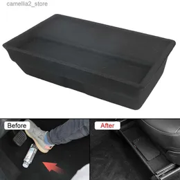 Organizzatore per auto per Tesla Model Y con custodia per organizer Custodia per cassetti Contenitore per rifiuti per auto Sotto il sedile Scatola di immagazzinaggio Scatola di immagazzinaggio nascosta Q231109