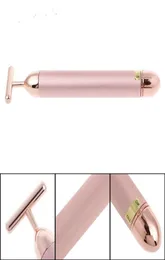 DHL 24K Beauty Bar Facelift Stick Jade Facial Massager Facial Roller Vibration Tool Skin Care Massage Sticks pink color air111579496