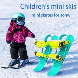 Snowboard Bindings cool children's snowboard mini ski boots Suitable for beginner skis Children's double board Ski board 231109