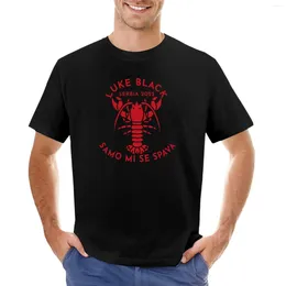 Topy z czołgami męskimi Samo Mi se Spava - Luke Black Serbia Eurovision 2023 T -shirt w Wielkiej Brytanii Summer Top T Shirt Mężczyźni
