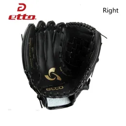 Sports Gloves Etto 11.512.5 Inch Right Hand High Quality Pu Leather Baseball Glove Baseball Softball Training Gloves Guantes Beisbol HOB008Y 231109