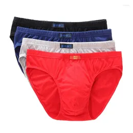 Underpants Men's Triangle Underwear High Waist Old Man's Shorts Middle And Age Cotton Pants Head Loose Large Briefs