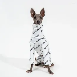 Vestuário para cães Italian Greyhound Roupas Inverno Quente Impressão Whippet Casaco de Quatro Pernas Elástico Animal de Estimação