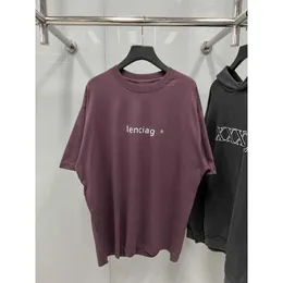 Ensemble de vêtements de sport à manches courtes pour hommes et femmes de créateurs de luxe Chemise High Edition Label Adhésif Anglais Lettre Imprimer T-shirt à manches courtes et ample