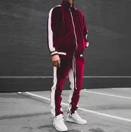 Mänens spårsättningar Spring Autumn Velvet Set Sport Suit Man Plus Velor Thick Hoodies Pants Warm Sweatshirt Sportkläder Tracksuit For Men 5XL 231109