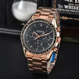 OME New Five Needles Stitches Luxury Mens Watches Quartz Watch عالية الجودة من أعلى العلامة التجارية مصمم على مدار الساعة