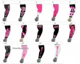 new 2019 Pink Football Flame faith love ribbon cancer breast arm sleeve Compression Arm Sleeve Moisture Wicking Pink Ribbon Breast2115785