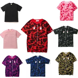 Damen- und Herren-T-Shirts Baggy Fat Edition 100 Baumwolle Sommer Camo Atmungsaktives multifunktionales High Street Trend T-Shirt Badeaffe 001