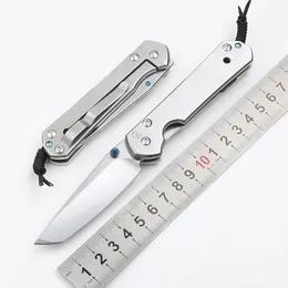 1 Pcs Clássico Sebenza 21 Facas Pequenas CR Facas Dobráveis 5CR15Mov 58HRC Pedra Lavagem Tanto Lâmina Cabo de Aço Inoxidável EDC Facas de Presente de Bolso 112g