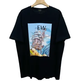 Luxury designer's new men's and women's short sleeved sportswear set Shirt 2023 New Luojia Ocean Boat Printed Short T-shirt Trend Half Sleeve Wear