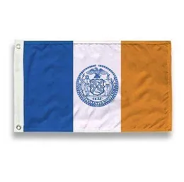 New York Flag High Quality 3x5 Ft City Banner 90x150cm Festival Party Gift 100d Polyester Inomhus utomhustryckta flaggor och banners9755604