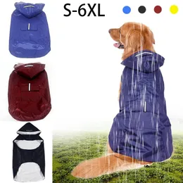 Dog Apparel Dog raincoat waterproof hoodie raincoat pet raincoat with reflective strip outdoor dog raincoat accessories 231109