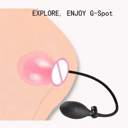 Sex Toy Massager Male Mastubator Balloon Mini Inflatable Anal Plug Vaginal and Anus Expander Toys for Couples