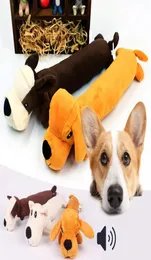 Pet Dog Cat Divertente pile Durabilità Peluche per cani Squeak Chew Sound Toy Adatto per tutti gli animali domestici Peluche per cani lunghi7571240