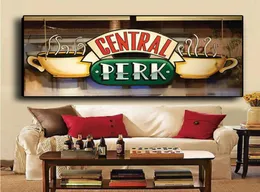 Central Perk Cafe Canvas Boyama Arkadaşları TV Şov Posterler ve Baskılar Salınav Duvar Sanat Resim Oturma Odası Cuadros Dekor1549047