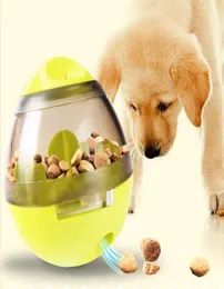 Roliga justerbara husdjurleksaker Tumbler Balls Interactive Cat Dog IQ Food Treat Ball Smarter Food Läckes Bowl Eating Sport Spela Traini2795677