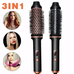 Curling Irons 3 In 1 Hair Curler Anti-scald Comb Hair Straightener Multifunctional Hair Styling Tools 5 Speeds 410°F Fast Heat Curly Devices 231109